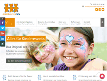Tablet Screenshot of kinderevents-berlin.com